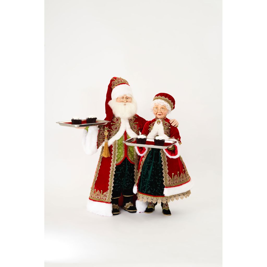 Katherine's Collection 2022 Mr. And Mrs. Trimmings Serving Piece, 28"x18"32" Red Polyester