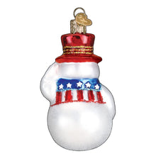Load image into Gallery viewer, Old World Christmas Patriotic Snowman Ornament