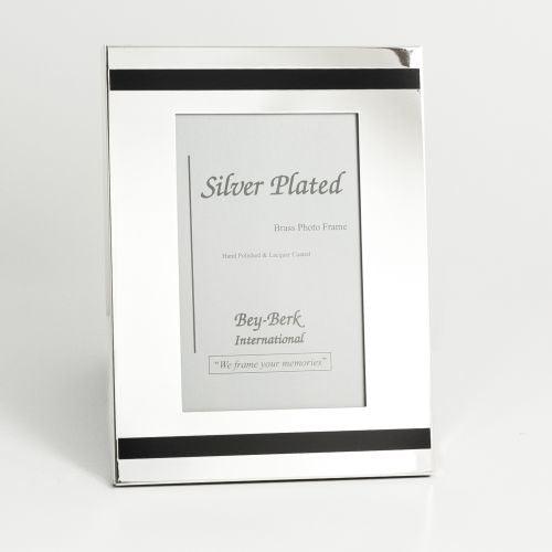 Bey Berk Silver Plated 4"X6" Picture Frame With Easel Back by Bey Berk