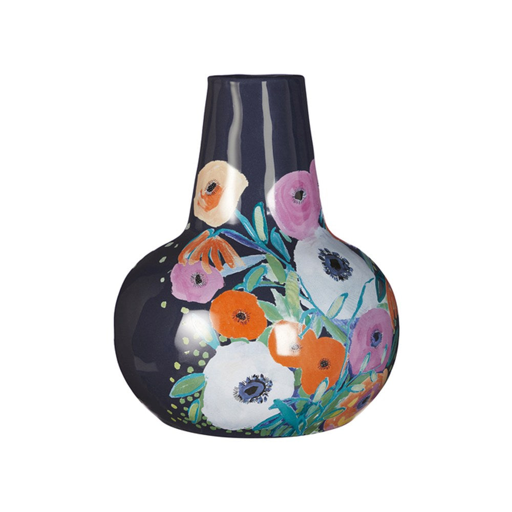 Raz Imports The Gallery 10-inch "Welcome The New" Vase, by Kait Roberts