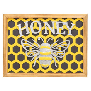 Hanna’s Handiworks Honeycomb Honeybee Sign