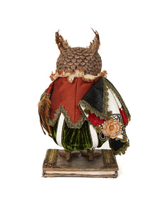 Katherine's Collection 2022 Hoo's There Owl Tabletop Figurine, 17".
