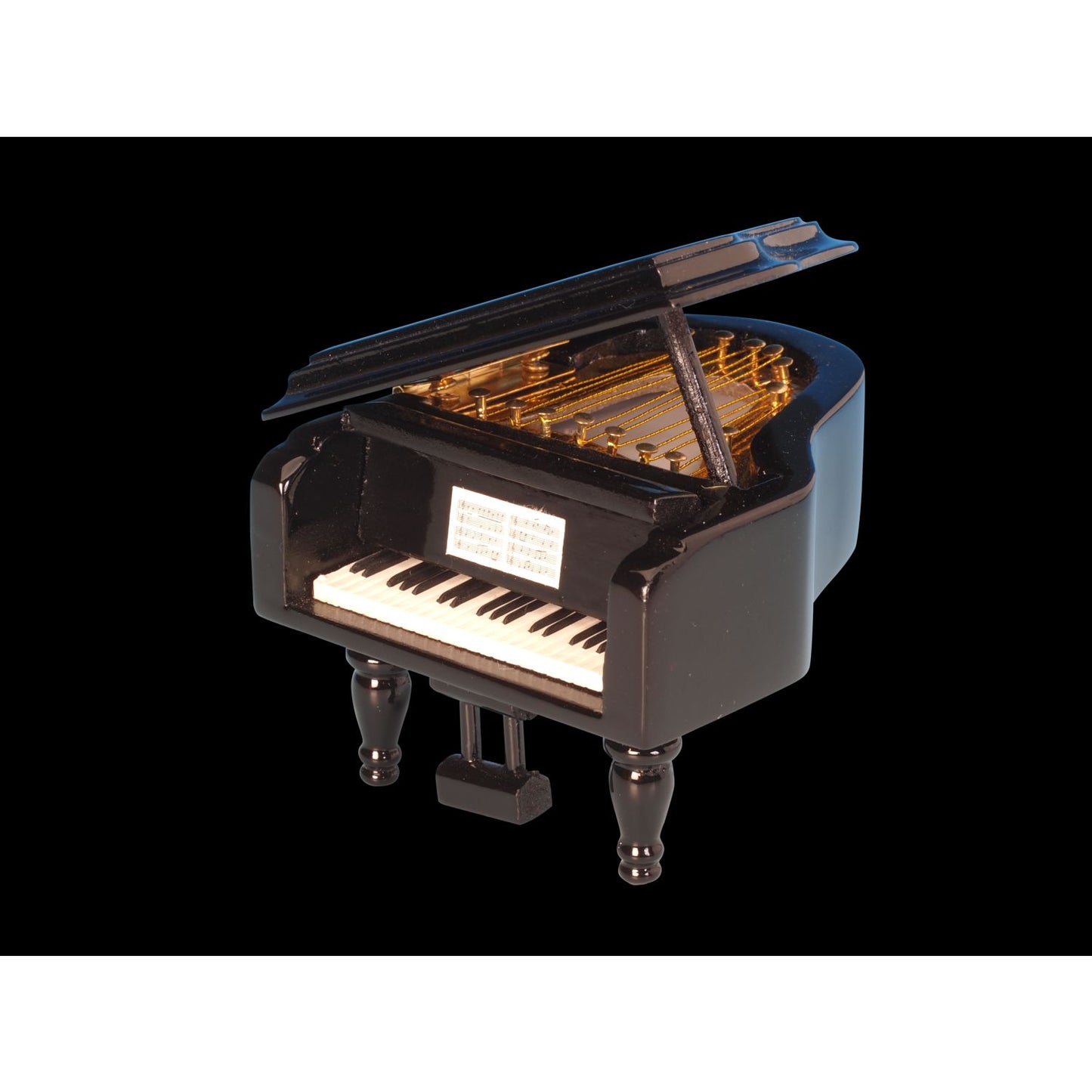 Musicbox Kingdom 2.2" Small Wooden Piano Plays The Melody “Magic Flute”