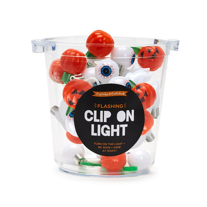 36-Pieces Halloween Color Changing Light Up Clip on Ornament / Charm w/ Bucket