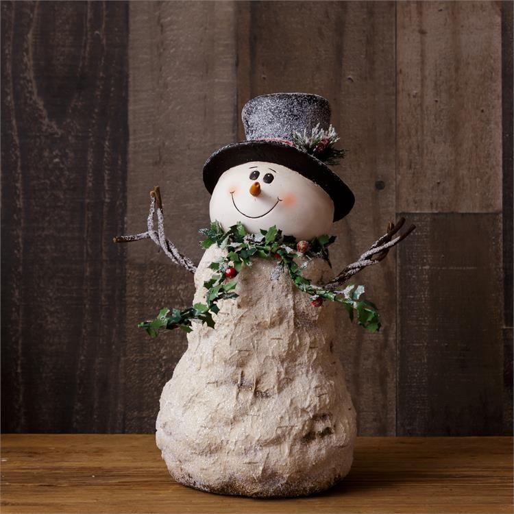 Audrey's Your Heart's Delight Sparkly Snowman - Top Hat, Resin by Audrey