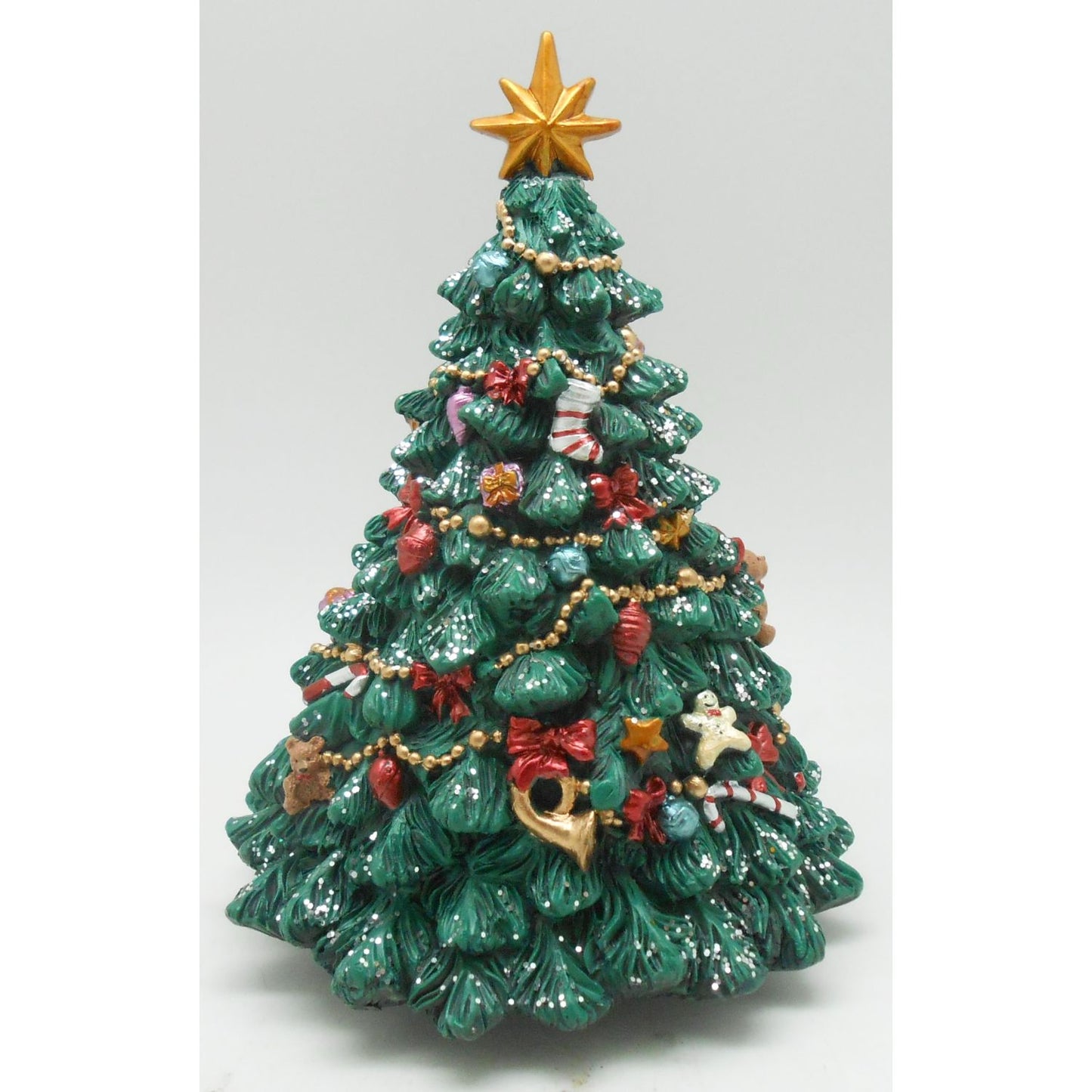 Musicbox Kingdom 7" Decorated Christmas Tree Plays "O Christmas Tree"