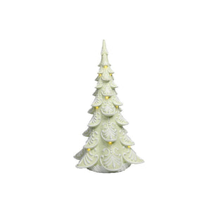 December Diamonds LED Green Gingerbread Tree Figurine