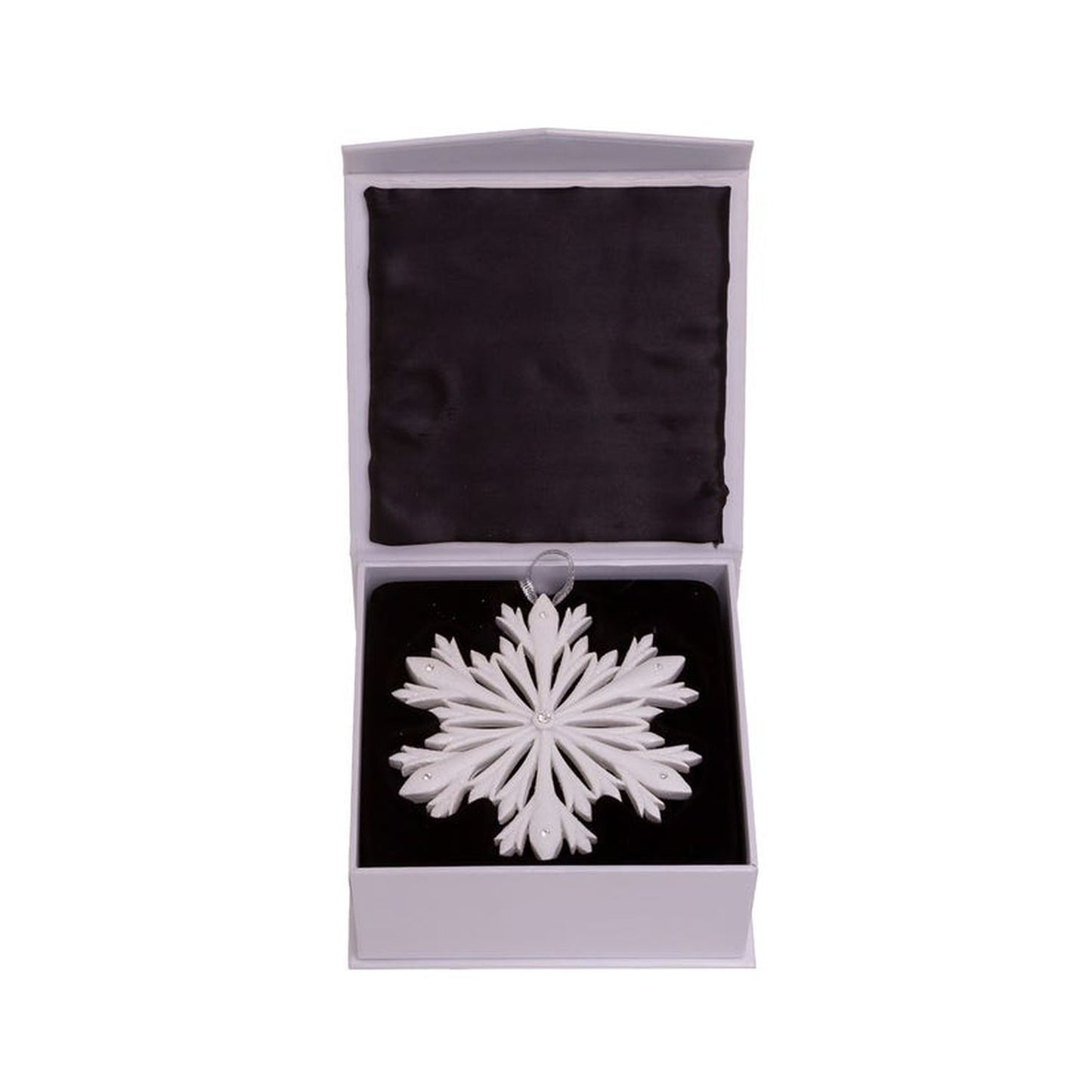 Kurt Adler 4-Inch Elegant Snowflake Ornament With Swarovski Elements