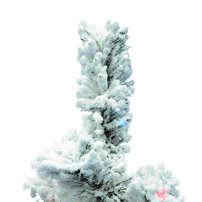 Vickerman 36" Flocked Alaskan Pine Christmas Tree, 100 Multi-Colored Lights