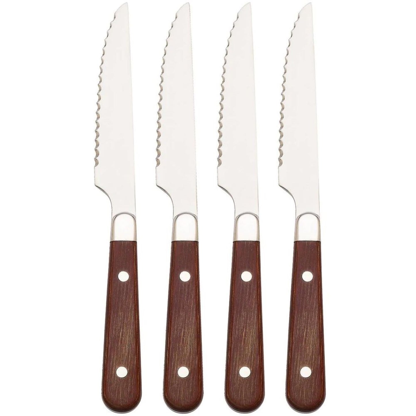 Lenox Reed And Barton Fulton 4-Piece Steak Knife Set, Brown