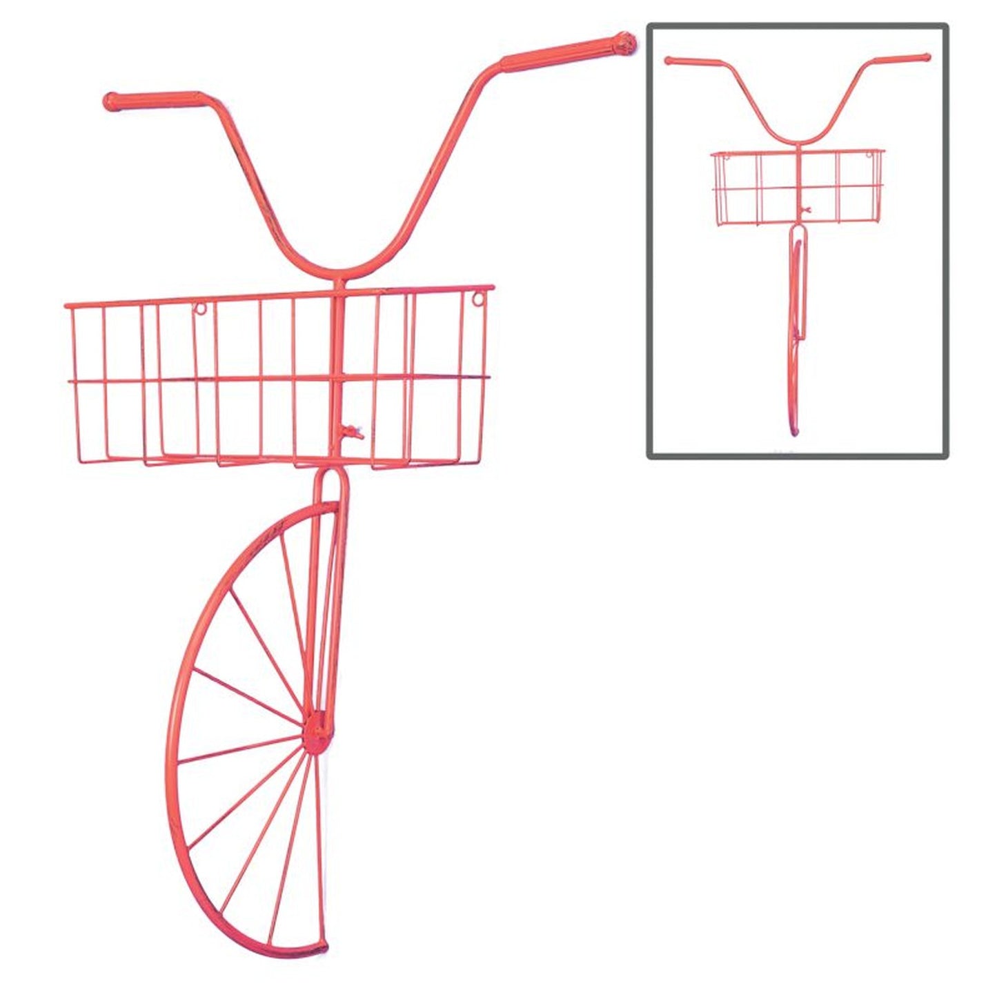 Hanna's Handiworks Bicycle Front Basket Wall Planter Hanger