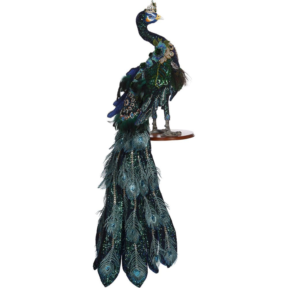 Mark Roberts 2020 Collection Jeweled Peacock Figurine, 57 inches