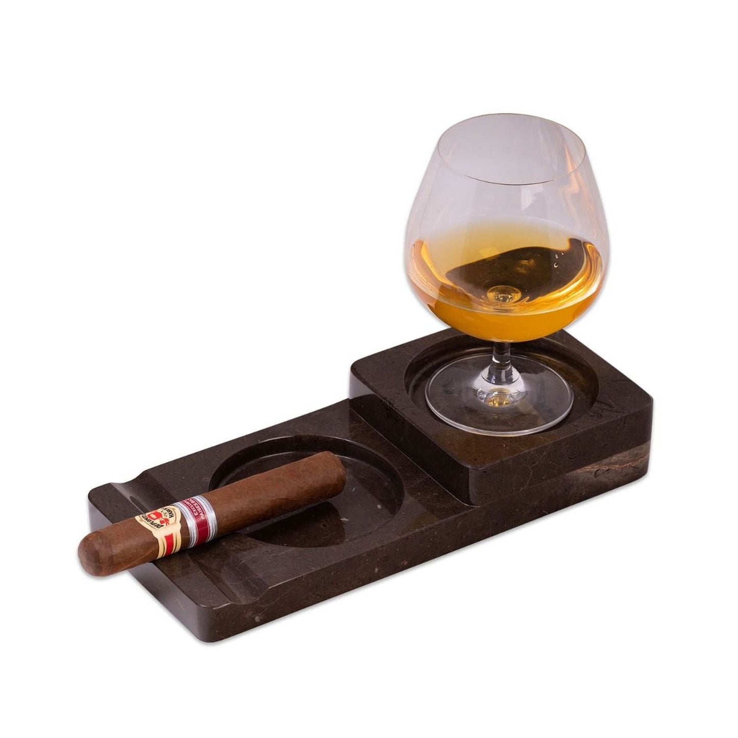 Bey Berk Liam Genuine Marble Cigar Ashtray And Coaster