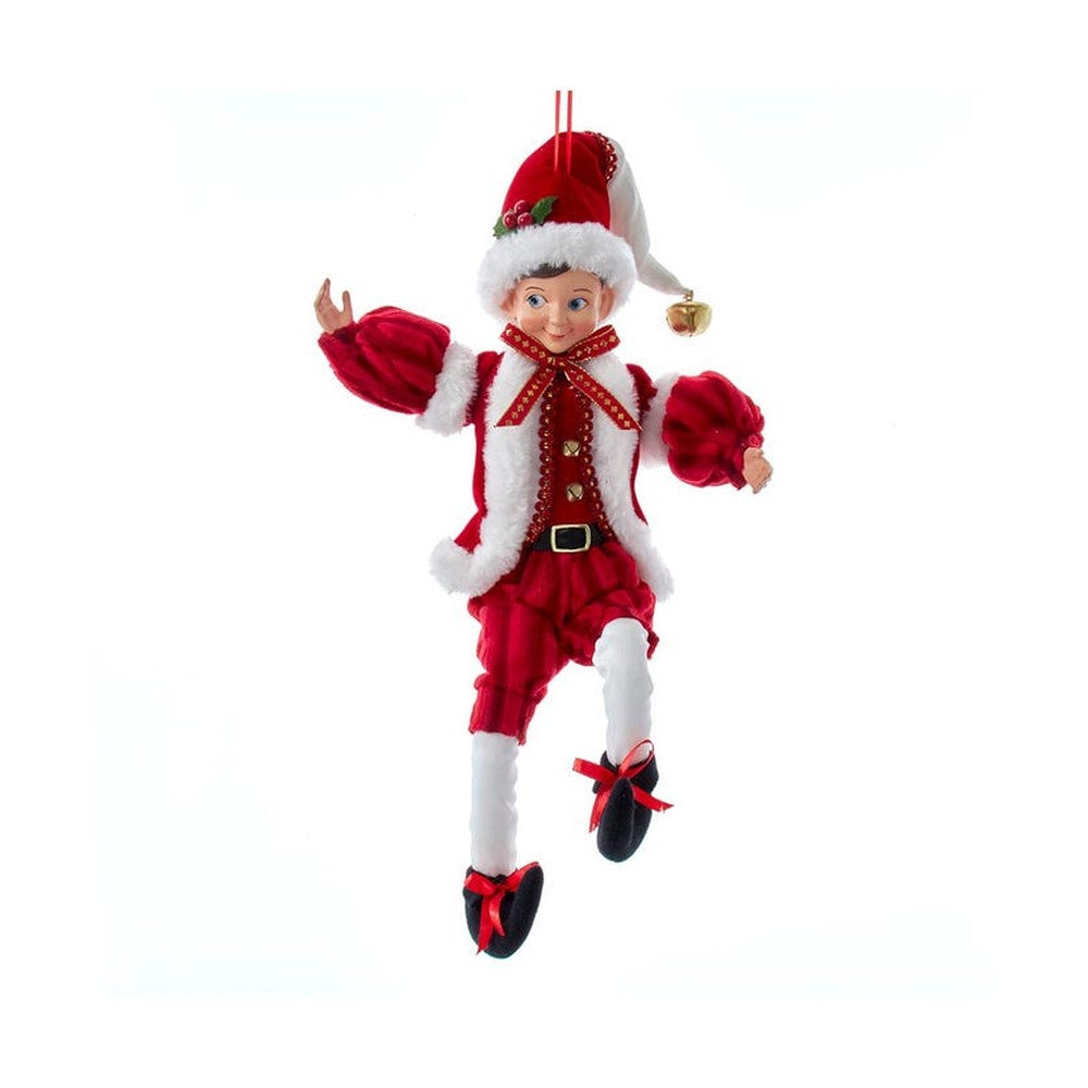 Kurt Adler 15" Kringles Red and White Elf Ornament