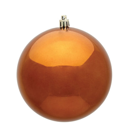 Vickerman 8" Copper Shiny Ball Ornament