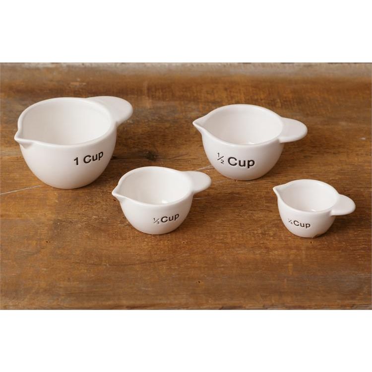Your Heart's Delight Set of 4 Pottery - Measuring Cups, Ceramic