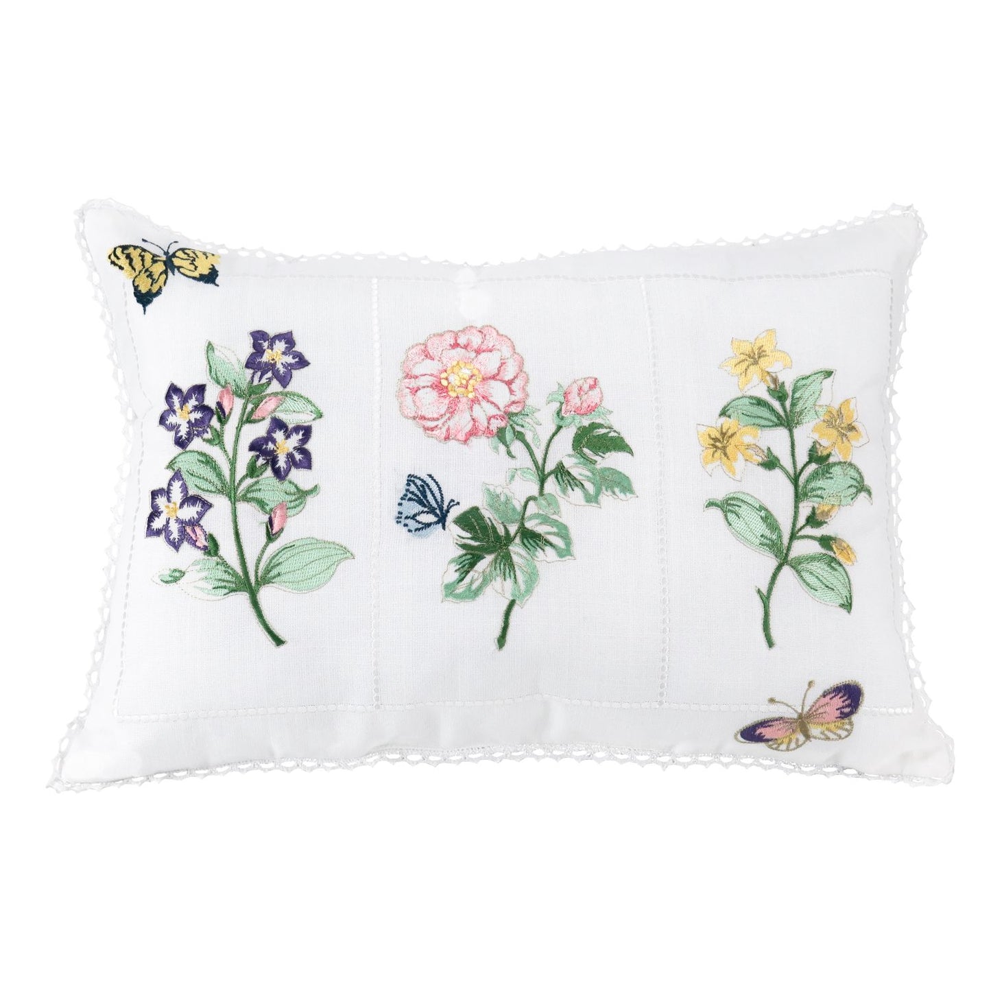 Lenox Flower Study Plush Pillow - 14"L