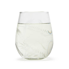 Load image into Gallery viewer, Two&#39;s Company Fern Set Of 4 Hand-Blown Stemless Wine Glass With Etched Design