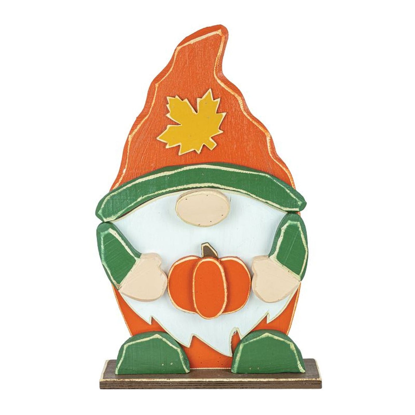 Hanna's Handiworks Fall Leaf Gnome Wooden Stander
