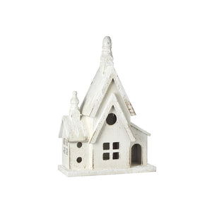 Raz Imports 2021 Holiday Homestead 17.75-inch Distressed Gabled Church Figurine.