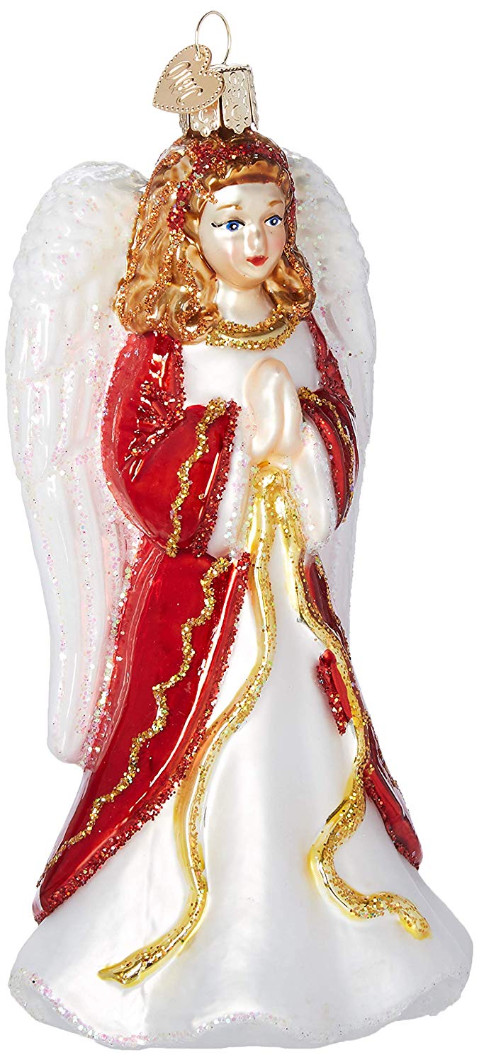 Old World Christmas Divinity Angel Glass Hanging Ornament