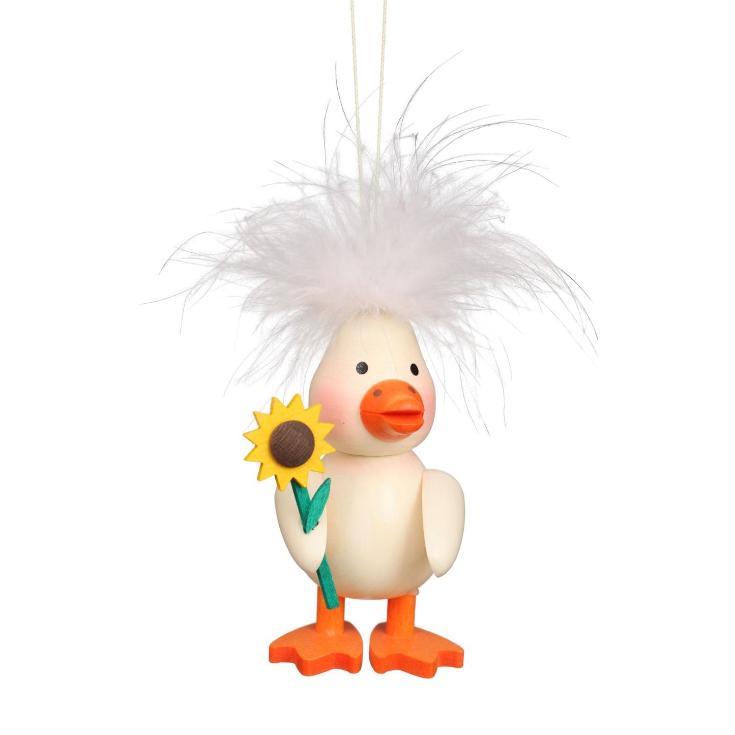 Alexander Taron Christian Ulbricht Ornament - Ducky With Sun Flower