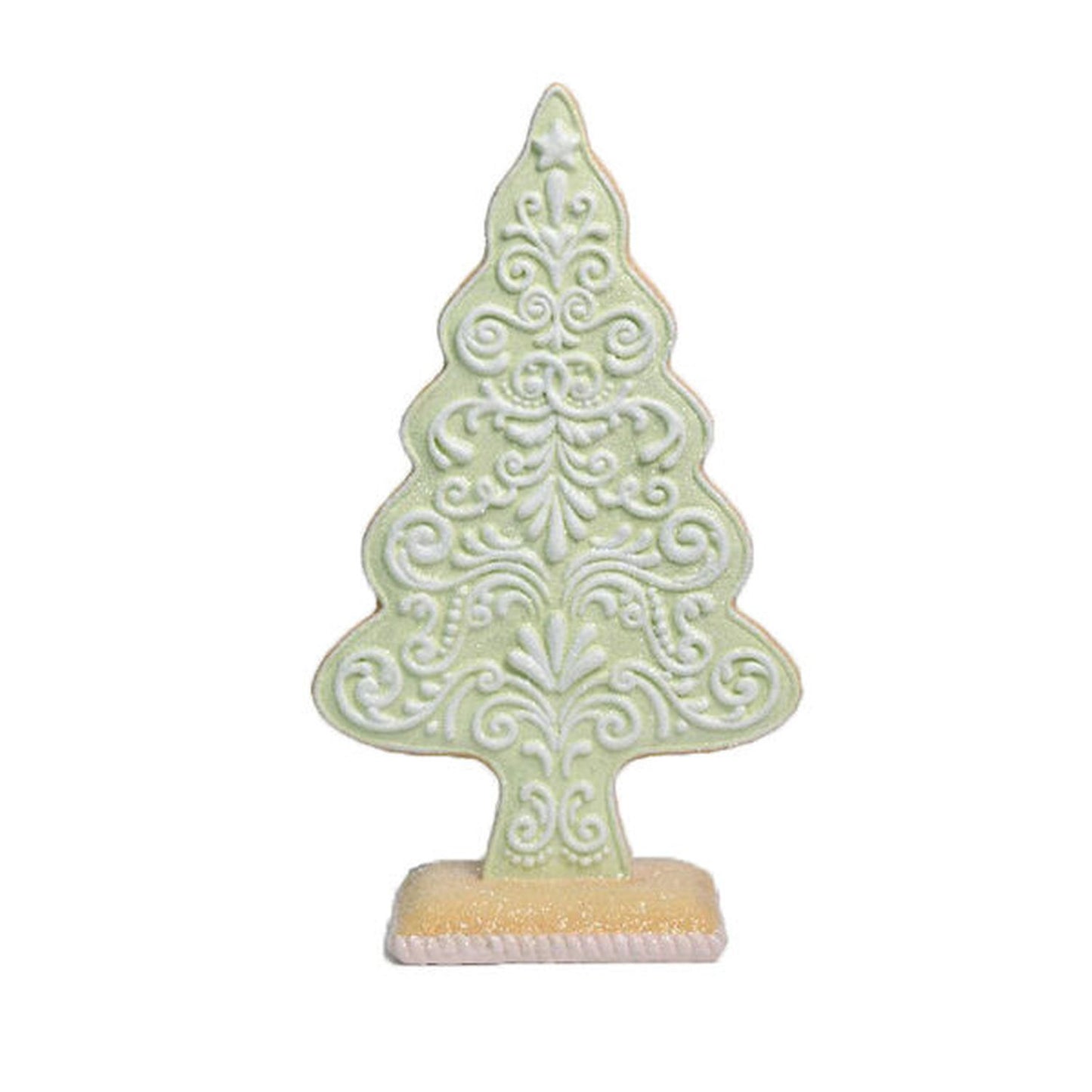 December Diamonds Santas Cookie Factory Green Gingerbread Tree Large Figurine