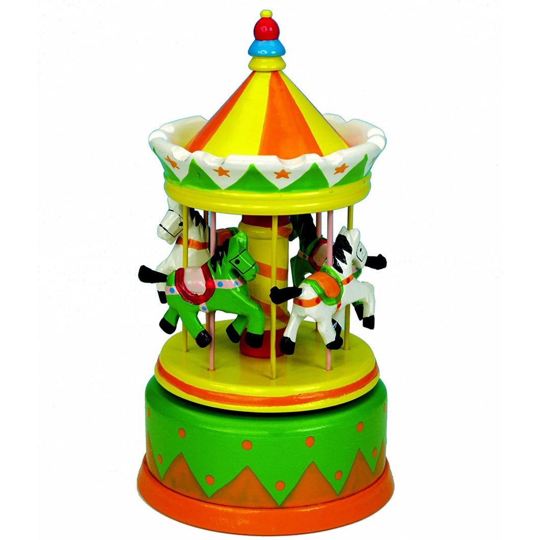 Musicbox Kingdom Carousel Made Of Wood, Turns To The Melody Brother John
