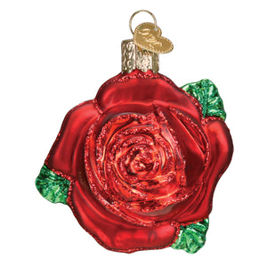 Old World Christmas Red Rose Ornament