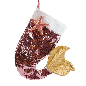 Goodwill Fabric Sequin Mermaid Tail Stocking Pink 17Cm