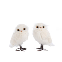 Load image into Gallery viewer, Goodwill Furry Owl Two-tone White/Cream, Set Of 2, Assortment