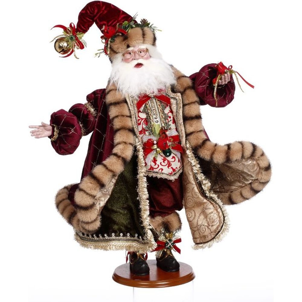Mark Roberts Christmas 2023 Bird Lover Santa Figurine - 26 Inches