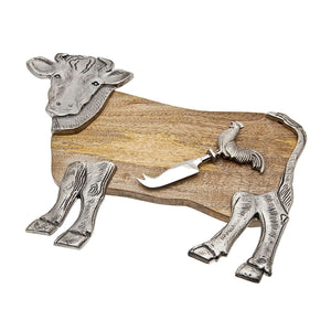 Godinger Cow Board with Cow Knife