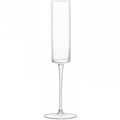LSA International Otis Champagne Flute, 5.1 Fl Oz, Clear, Set of 4, Glass