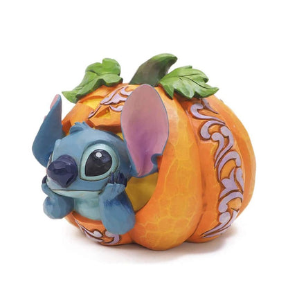 Enesco Disney Traditions Stitch in Jack o Lantern Figurine