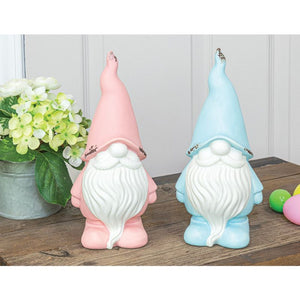 Hanna’s Handiworks Ceramic Spring Gnome Set Of 2 Assortment