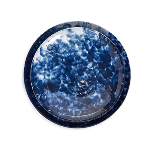Two's Midnight Sky Set Of 2 Decorative Platter/Wall Decor - Iron/Enamel