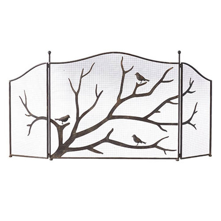 Raz Imports Back At The Ranch 55" Birds On Branches Fire Screen