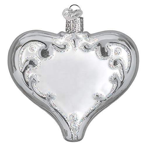 Old World Christmas 25Th Anniversary Heart Ornament
