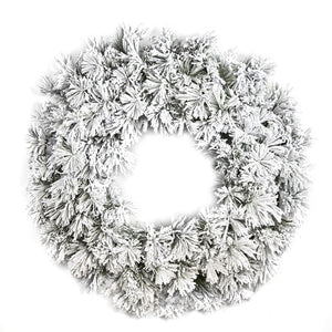 Goodwill Flocked Needle Pine Wreath White 152Cm