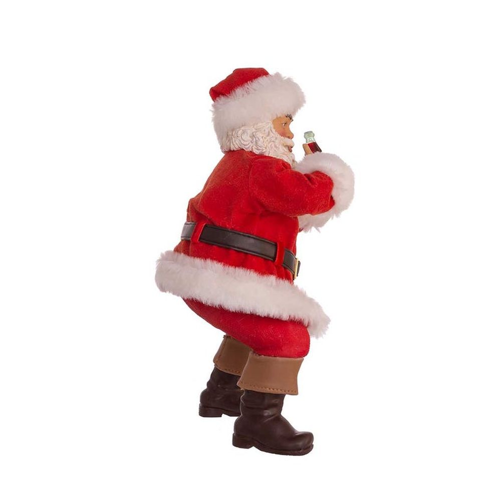 Kurt Adler 10" Coca-Cola® Sundblom 90th Anniversary Santa and Dog, 2-Piece Set