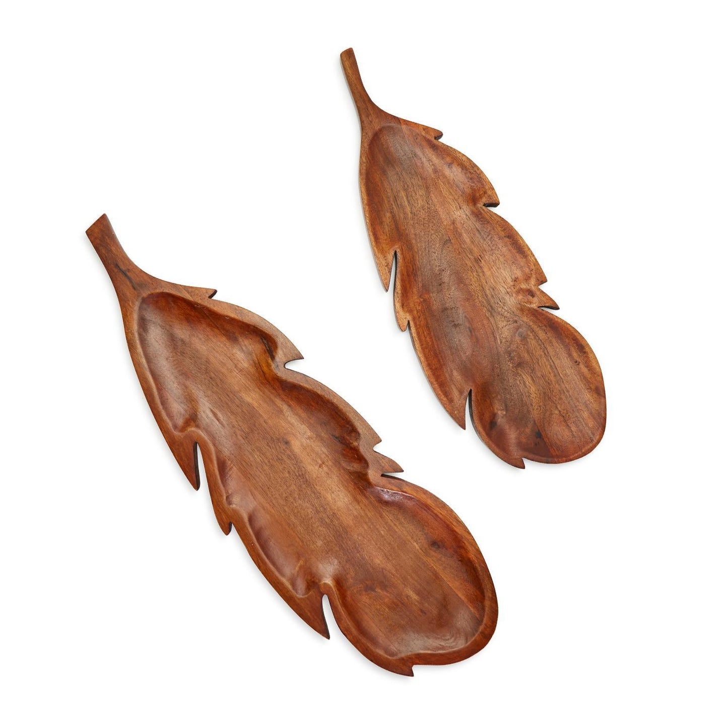 Two's Company Feather Set of 2 Serving Boards