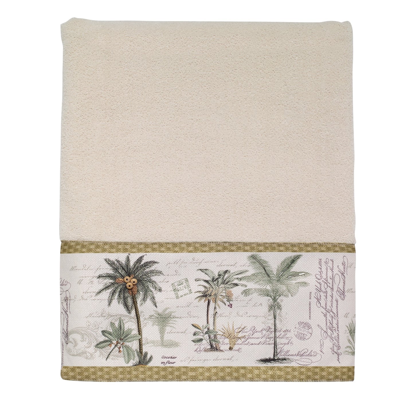 Avanti Linens Colony Palm Bath Towel - Ivory
