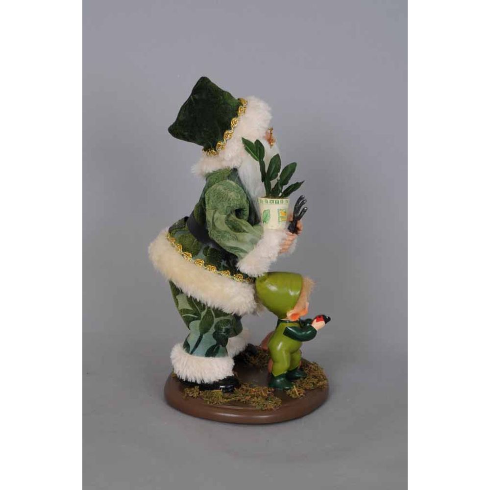 Karen Didion Originals Garden Santa Figurine, 13 Inches