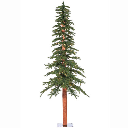 Vickerman 7' Natural Alpine Artificial Christmas Tree, Clear Incandescent Lights