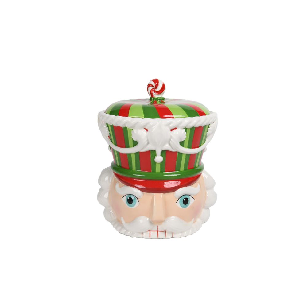 December Diamonds Christmas Carousel Nutcracker Cookie Jar