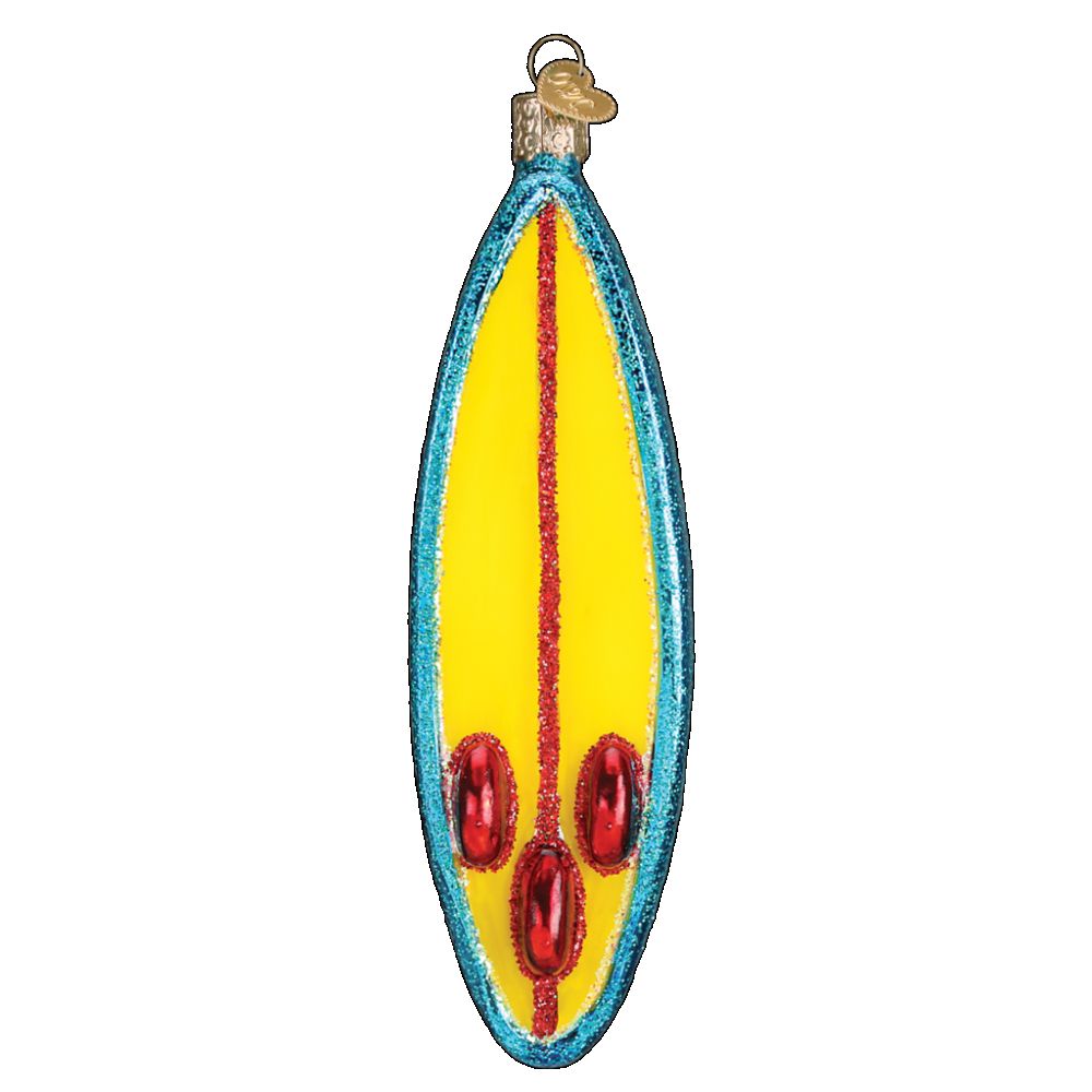 Old World Christmas Surfboard Ornament