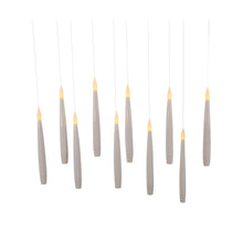 Load image into Gallery viewer, Kurt Adler 6&quot; 10-Piece Battery-Operated Floating Candle String Ornament, White