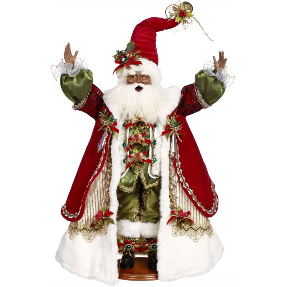 Mark Roberts Christmas 2023 African American Holly & Ivy Santa Figurine 24.5''