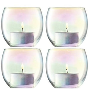 LSA International Pearl Votive Holder, H2.5 inches/2.75 inches, Set of 4